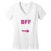 she thinks i'm crazy Women's V-Neck T-Shirt