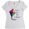 fly a kite Women's Triblend Scoop T-shirt