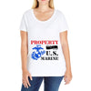 Property of a U.S. Marine Ladies Curvy T-Shirt