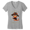 nightmare on kitty street Women's V-Neck T-Shirt