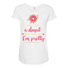 feed me a donut Maternity Scoop Neck T-shirt