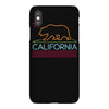 neon sign california republic flag bear iPhoneX Case
