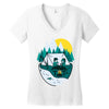 camplove Women's V-Neck T-Shirt