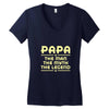 papa the man the myth the legend Women's V-Neck T-Shirt