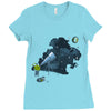 anyone out there Ladies Fitted T-Shirt