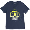 proud dad nurse V-Neck Tee