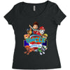 paw patrol birthday boy uncle Women's Triblend Scoop T-shirt