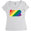 Pennsylvania LGBT Rights Women's Triblend Scoop T-shirt