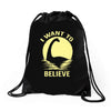 believe in nessie Drawstring Bags