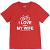 i love when my wife lets me buy another bike V-Neck Tee