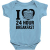 24 hour breakfast Baby Onesie