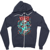 off the wall Zipper Hoodie