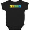 bazinga periodic table funny funny birthday present gift Baby Bodysuit
