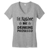 drinking prosecco Women's V-Neck T-Shirt