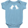 trex i love you this much Baby Bodysuit
