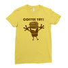 coffee yay Ladies Fitted T-Shirt