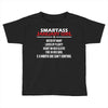 Smartass January Girl Toddler T-shirt