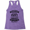 Super Cool Poppy Of A Freaking Awesome Granddaughter Racerback Tank