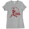 touch down funny Ladies Fitted T-Shirt