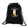 i'm so excited Drawstring Bags