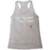 am i drunk Racerback Tank