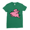 flying pig Ladies Fitted T-Shirt