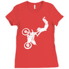 motocross motor bike motorrad cross biker freestyle mx sx baja Ladies Fitted T-Shirt