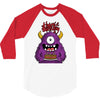 happy birthday monster 3/4 Sleeve Shirt