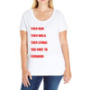 keep moving forward Ladies Curvy T-Shirt