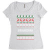 ugly christmas grandma Women's Triblend Scoop T-shirt