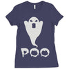ghost poo Ladies Fitted T-Shirt