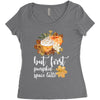 but first pumpkin space latte Women's Triblend Scoop T-shirt