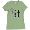 funny sweat Ladies Fitted T-Shirt