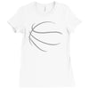 basketball sport bball streetball sportswear usa baskets ball Ladies Fitted T-Shirt
