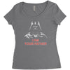 i am your father   mens funny Women's Triblend Scoop T-shirt