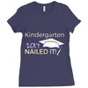 kindergarten 2017 nailed it graduation Ladies Fitted T-Shirt