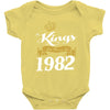 kings are born in 1982 Baby Onesie