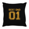 1 best dad Throw Pillow