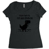 mom says Women's Triblend Scoop T-shirt