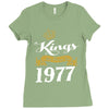kings are born in 1977 Ladies Fitted T-Shirt
