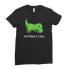 the struggle is real Ladies Fitted T-Shirt