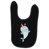cute kawaii narwhals are cute Baby Bibs