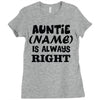 personalised auntie Ladies Fitted T-Shirt