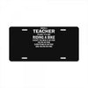 being a teacher is easy License Plate