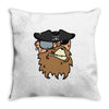 pirates face Throw Pillow