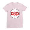 black red Ladies Fitted T-Shirt