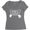 free shrugs Women's Triblend Scoop T-shirt