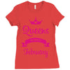 queens are born in february Ladies Fitted T-Shirt
