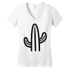 minimalistic cactus Women's V-Neck T-Shirt