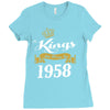 kings are born in 1958 Ladies Fitted T-Shirt